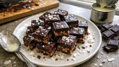 Πικάντικες μπάρες σοκολάτας με ινδοκάρυδο – γλυκό ψυγείου χωρίς ψήσιμο